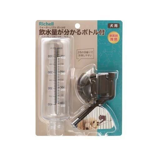 Richell 掛籠式飲水器 茶褐色 附水樽