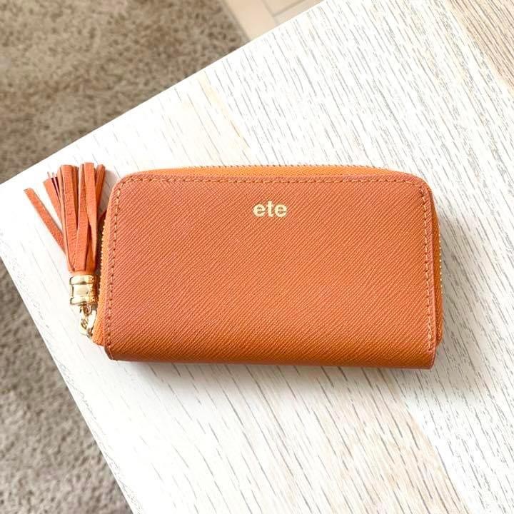ete キーケース橘色（全新包裝完整）