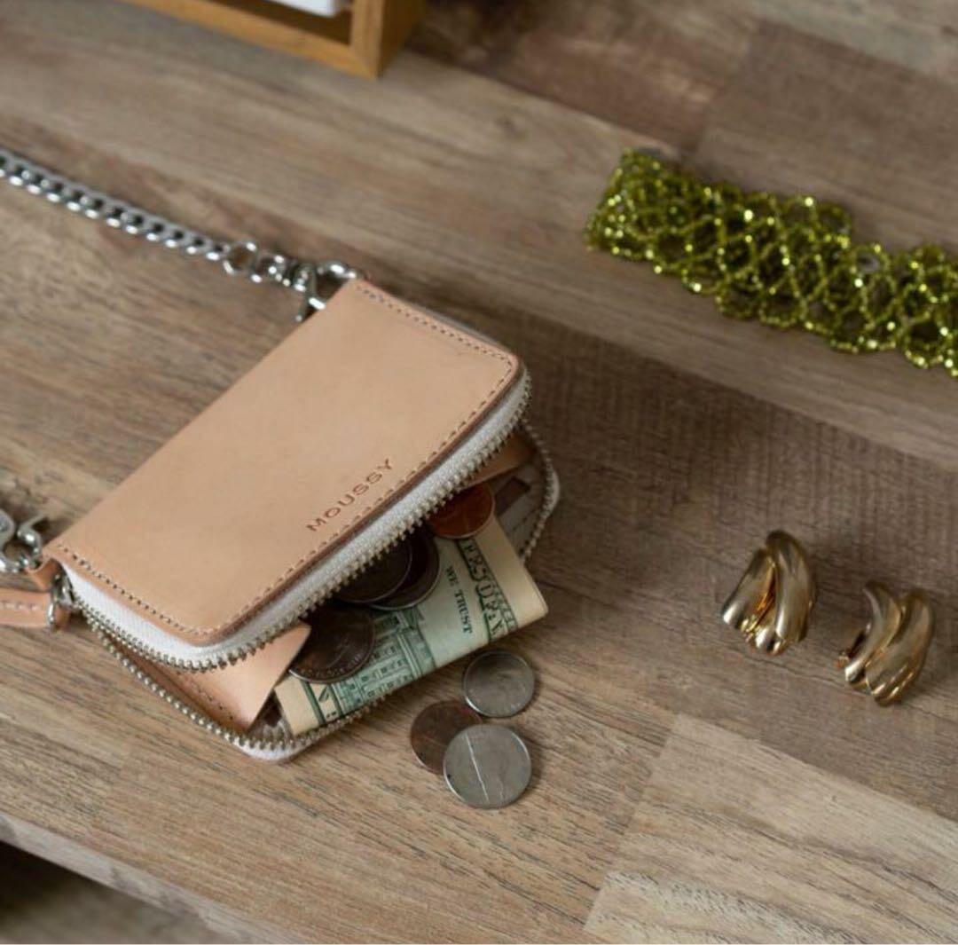 AZUL by moussy コインケース 粉膚（全新包裝完整附吊牌）