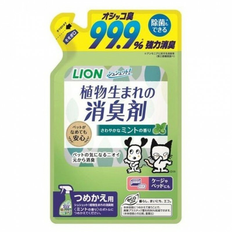 LION 植物生成 用品消臭噴霧 薄荷味 補充裝 320ml