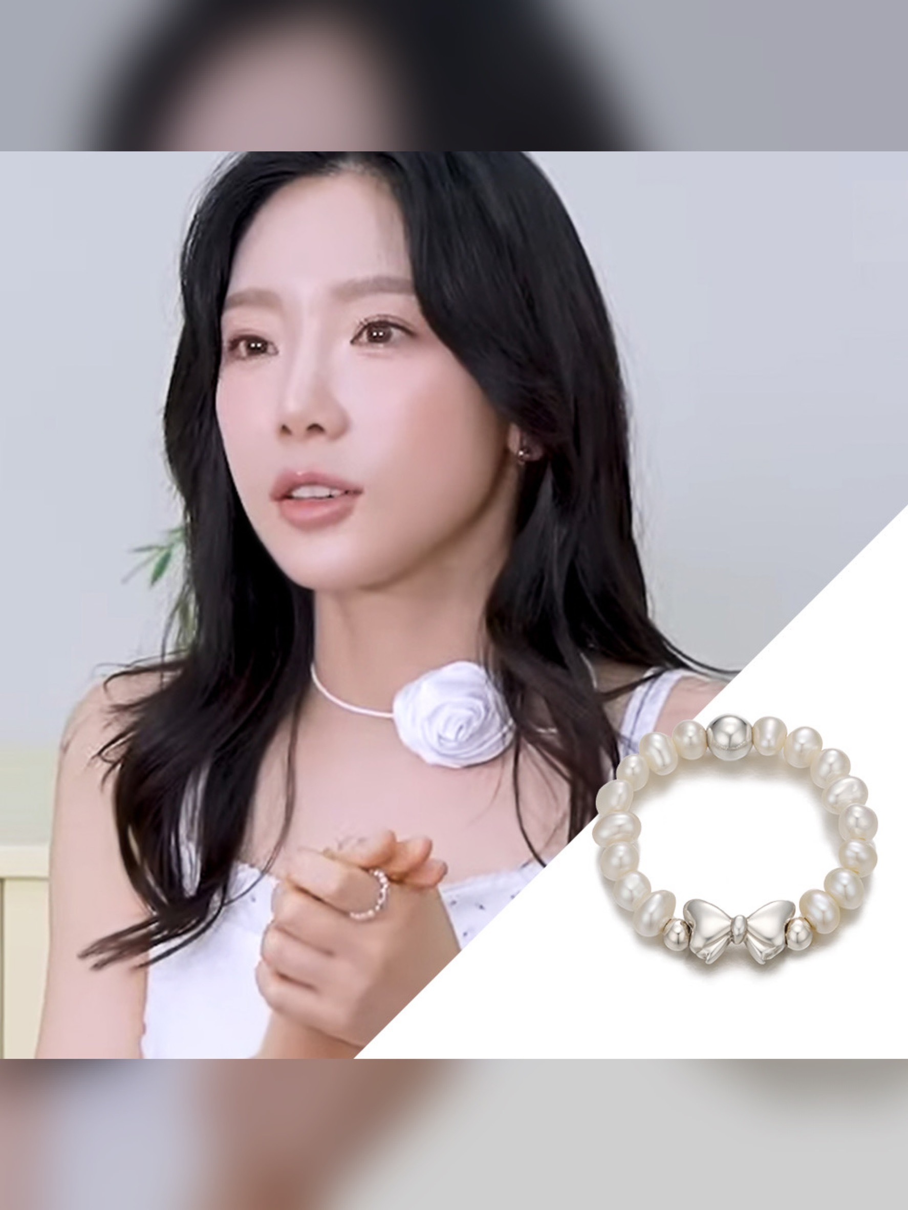 韓國WING BLING授權 925純銀蝴蝶精靈珍珠調節戒指(太妍同款)