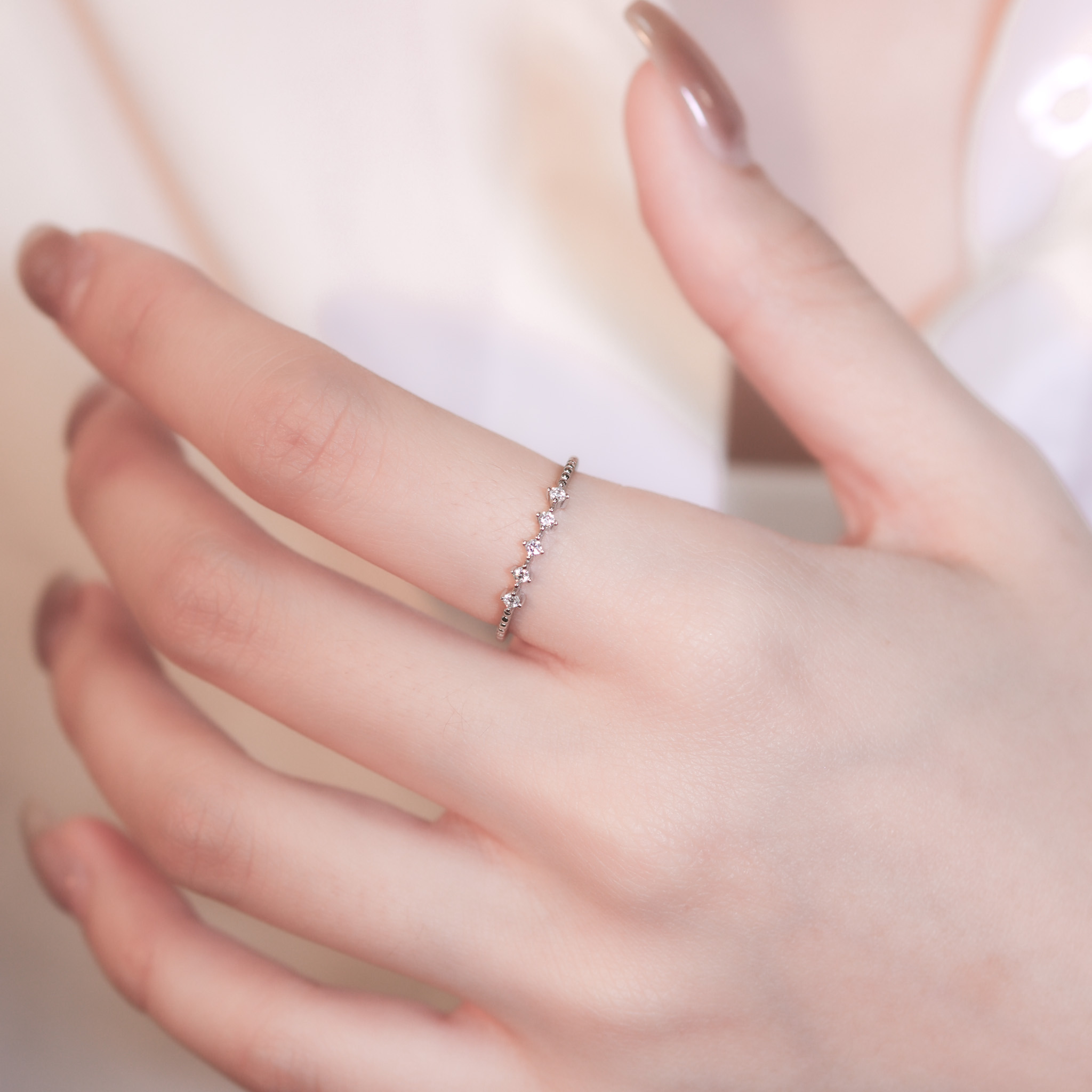 | 925純銀・厚鍍白金 | 精靈說戒指套組  | RI0704 |