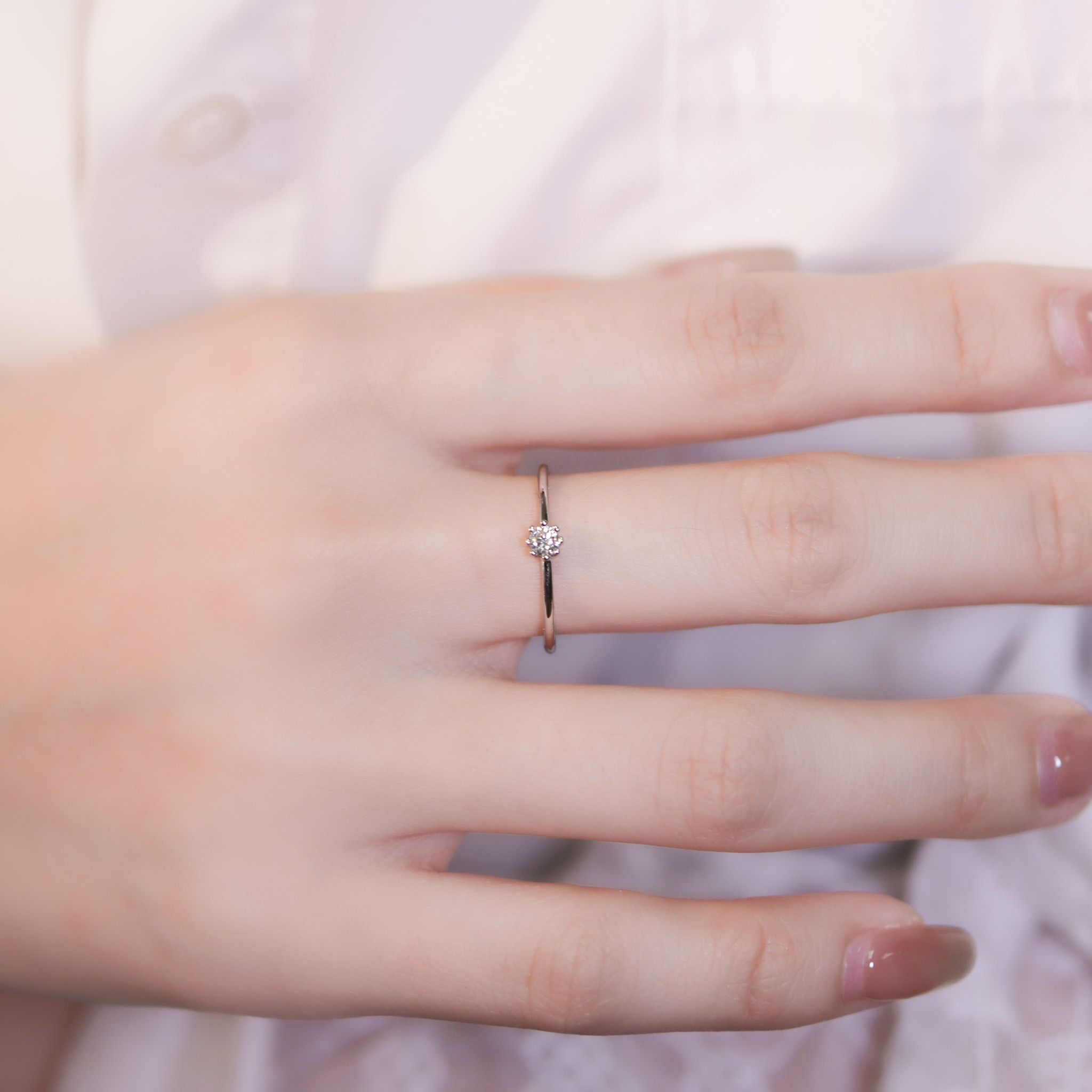 | 925純銀・厚鍍白金 | 精靈說戒指套組  | RI0704 |