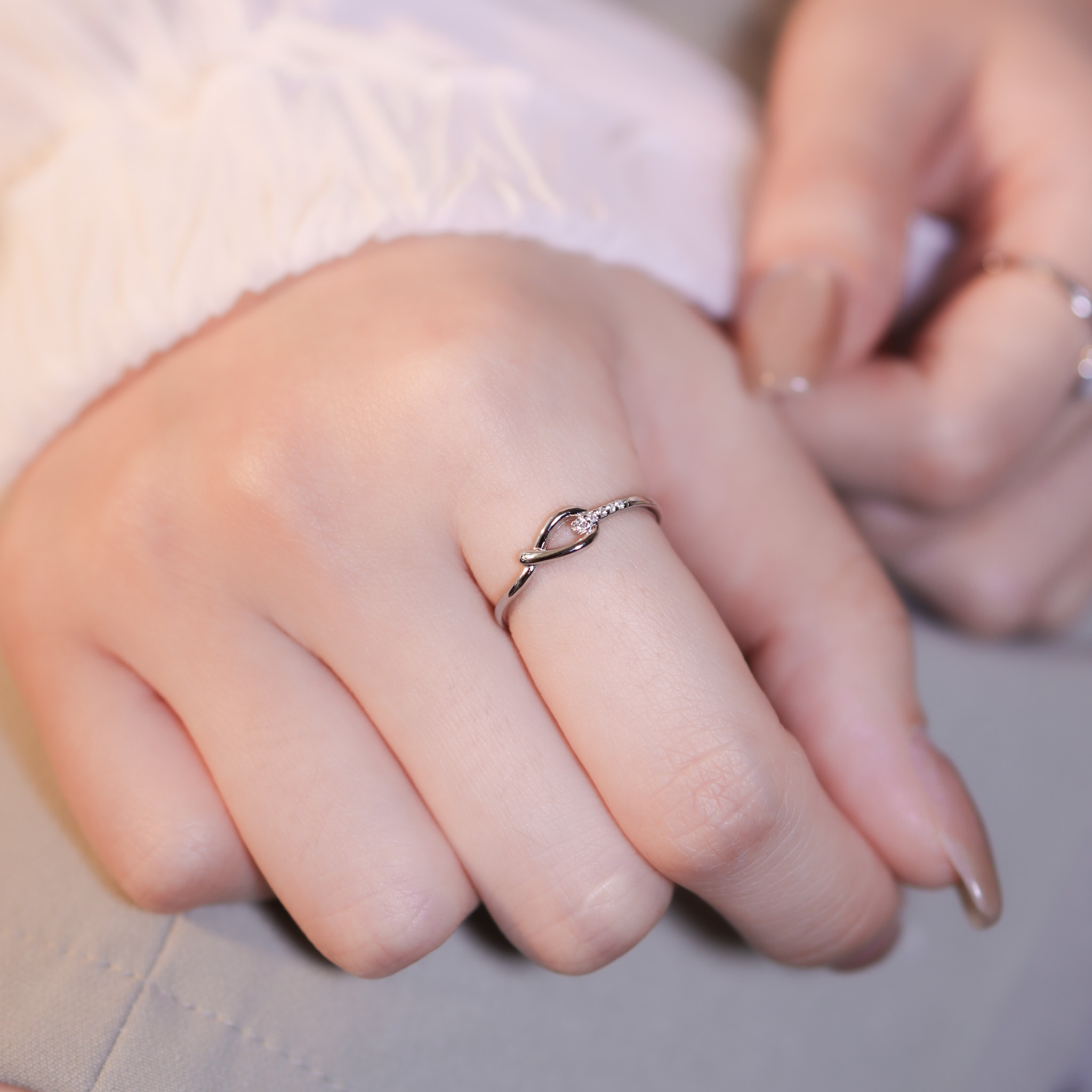 | 925純銀・白金 | 勇氣扣戒指  | RI0701 |