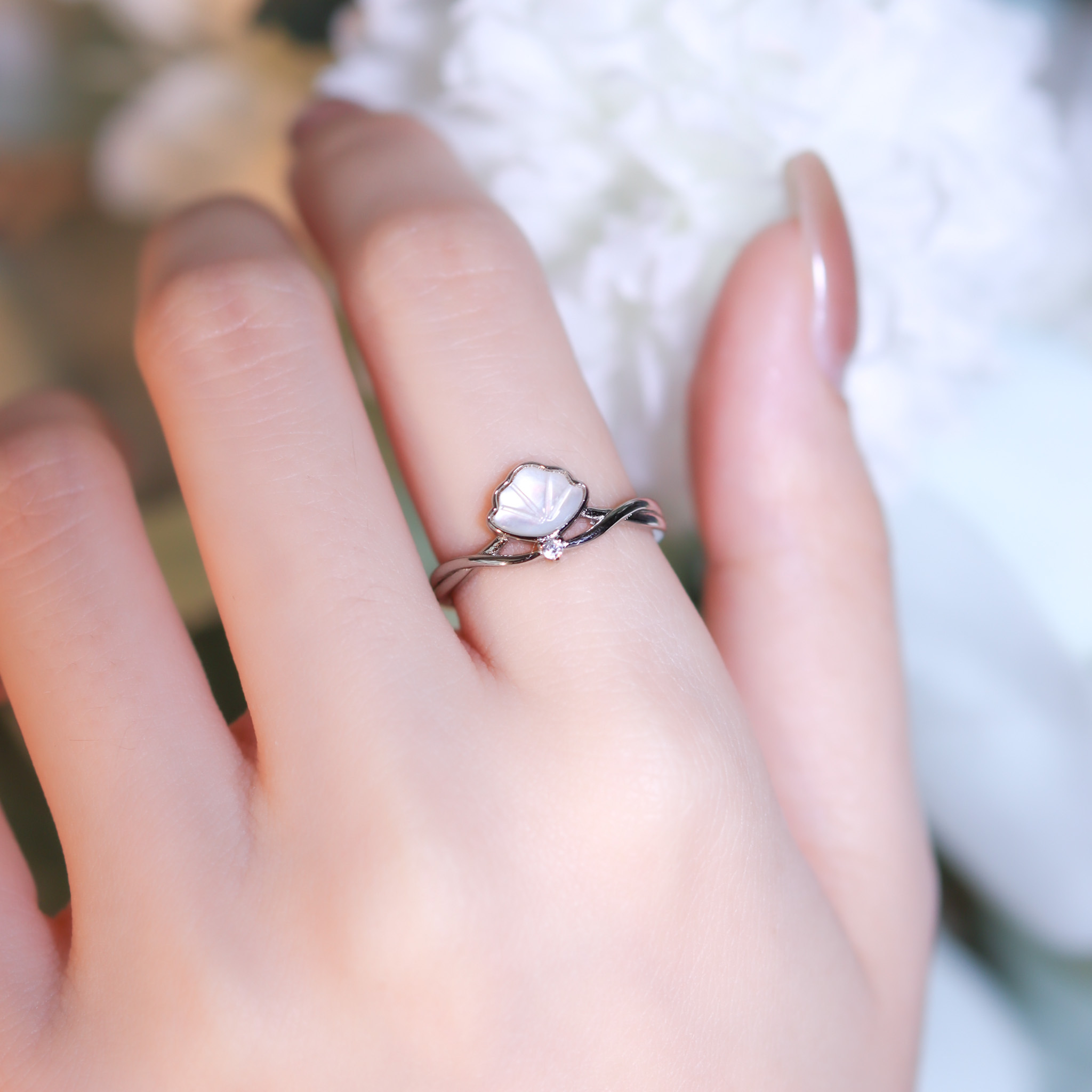 | 925純銀 | 純潔貝殼戒指 | RI0709 |