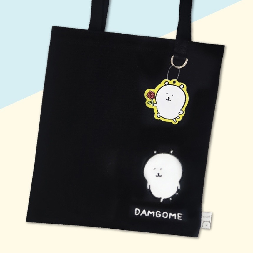 預訂｜韓國限定 白熊 38cm黑色環保袋 Tote Bag