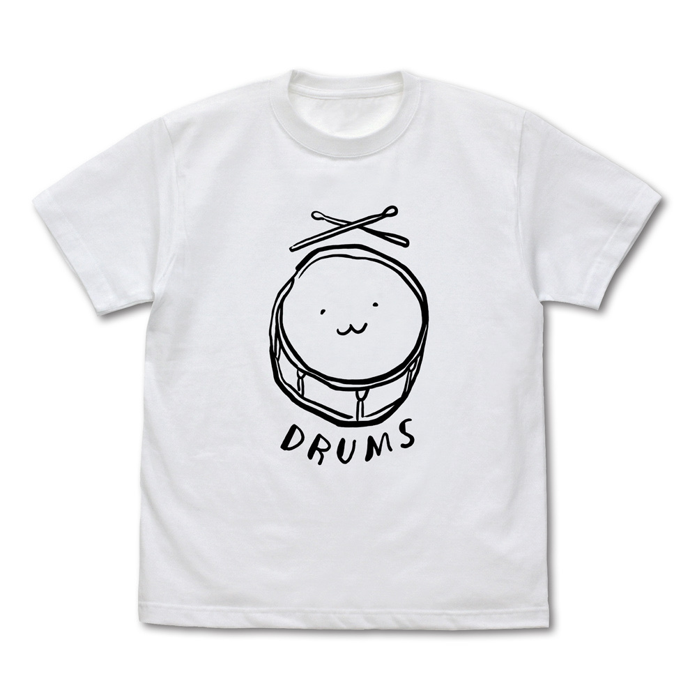 Cospa 0902 安和すばるの「DRUMS」 Tシャツ [ガールズバンドクライ] WHITE