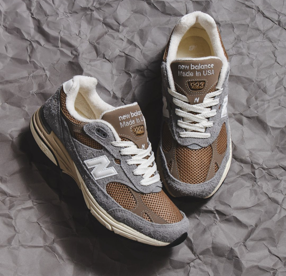 【APAIR】預購 New Balance Nb 993 “shadow grey/Driftwood” 灰咖 奶油底 美製鞋 復古跑鞋 U993GG