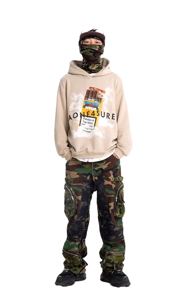 AONE4SURE x Toryondacloud 雪茄印花  帽T