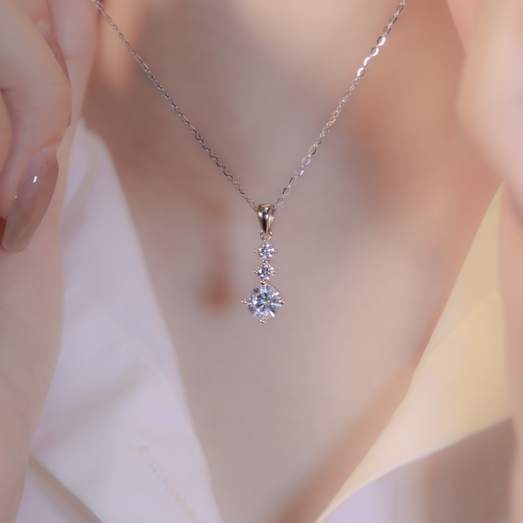 | 925純銀・白金 | 點滴愛護項鍊 | NE1192 |