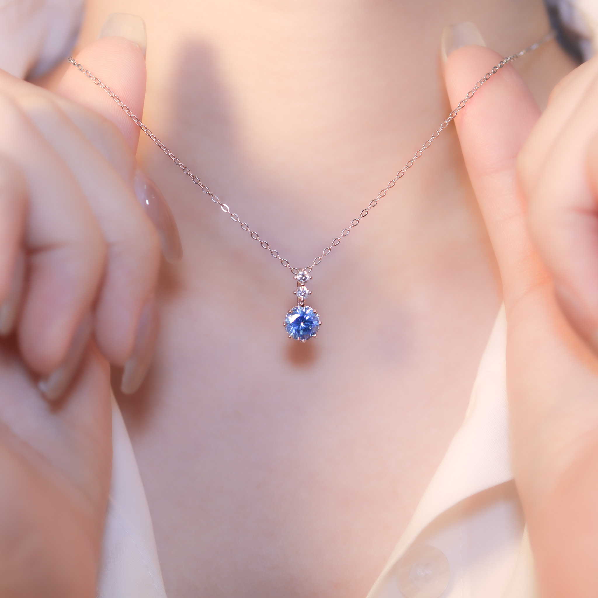 | 925 Silver | Blue Elf Necklace | NE1156 |