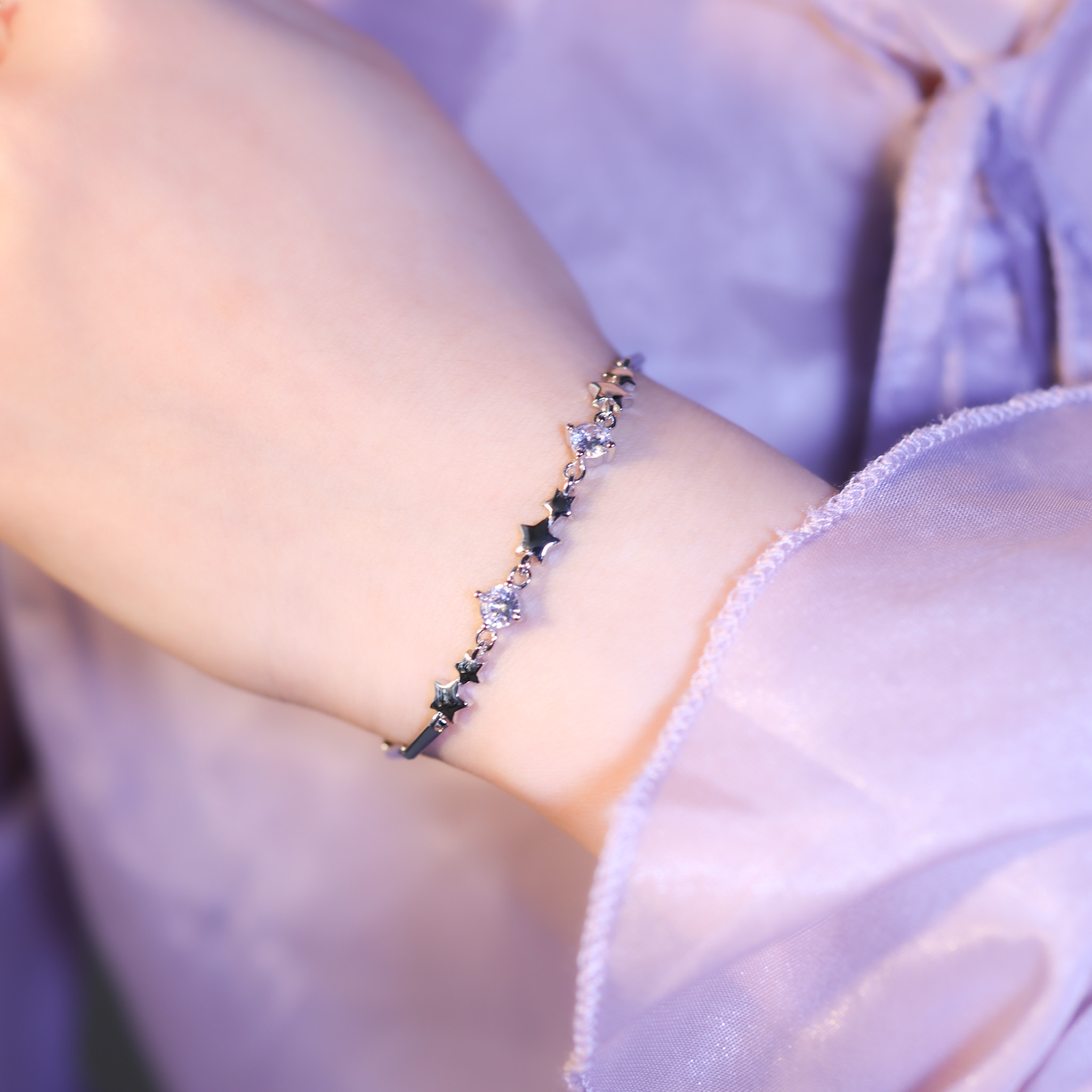 | 925 Silver・White Gold | Love Of Star Bracelet | BR1098 |