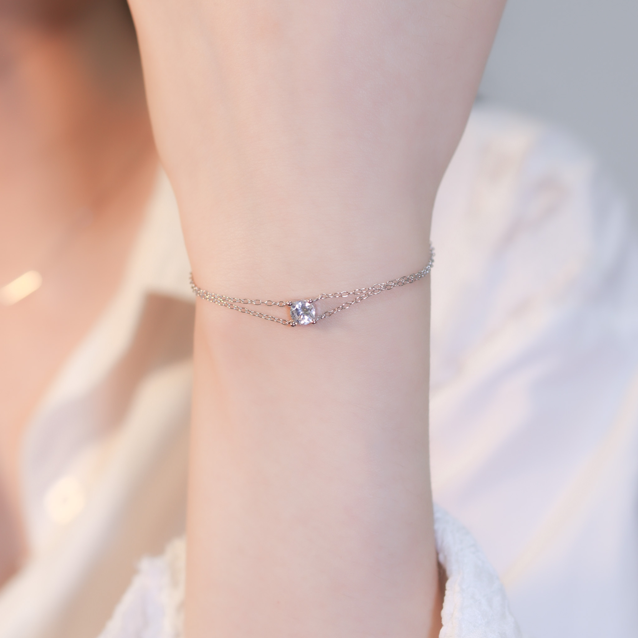 | 925 Silver | Only Love Double Bracelet | BR1119 |