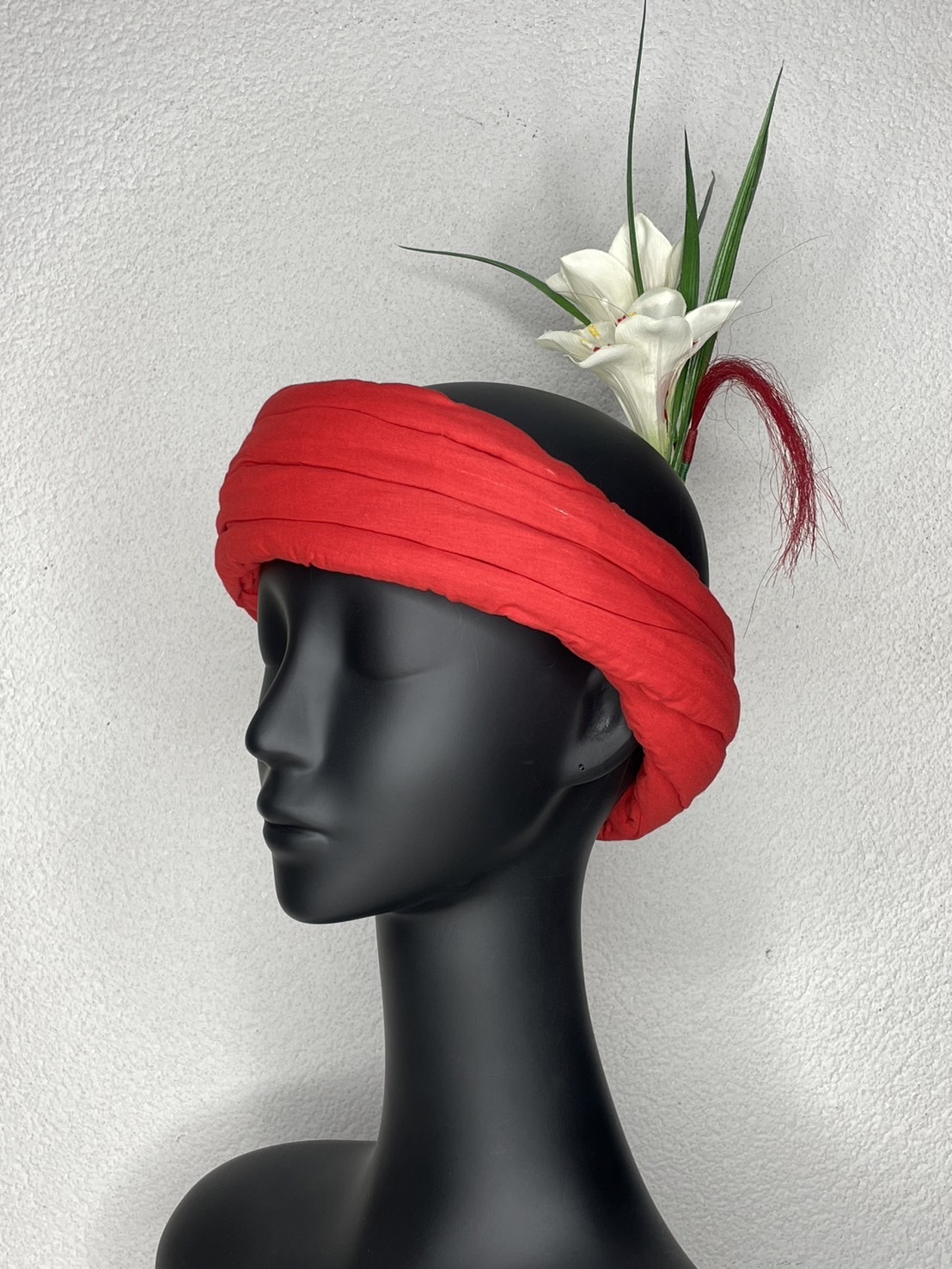 W-No.8百合毛線紅毛頭叉28cm