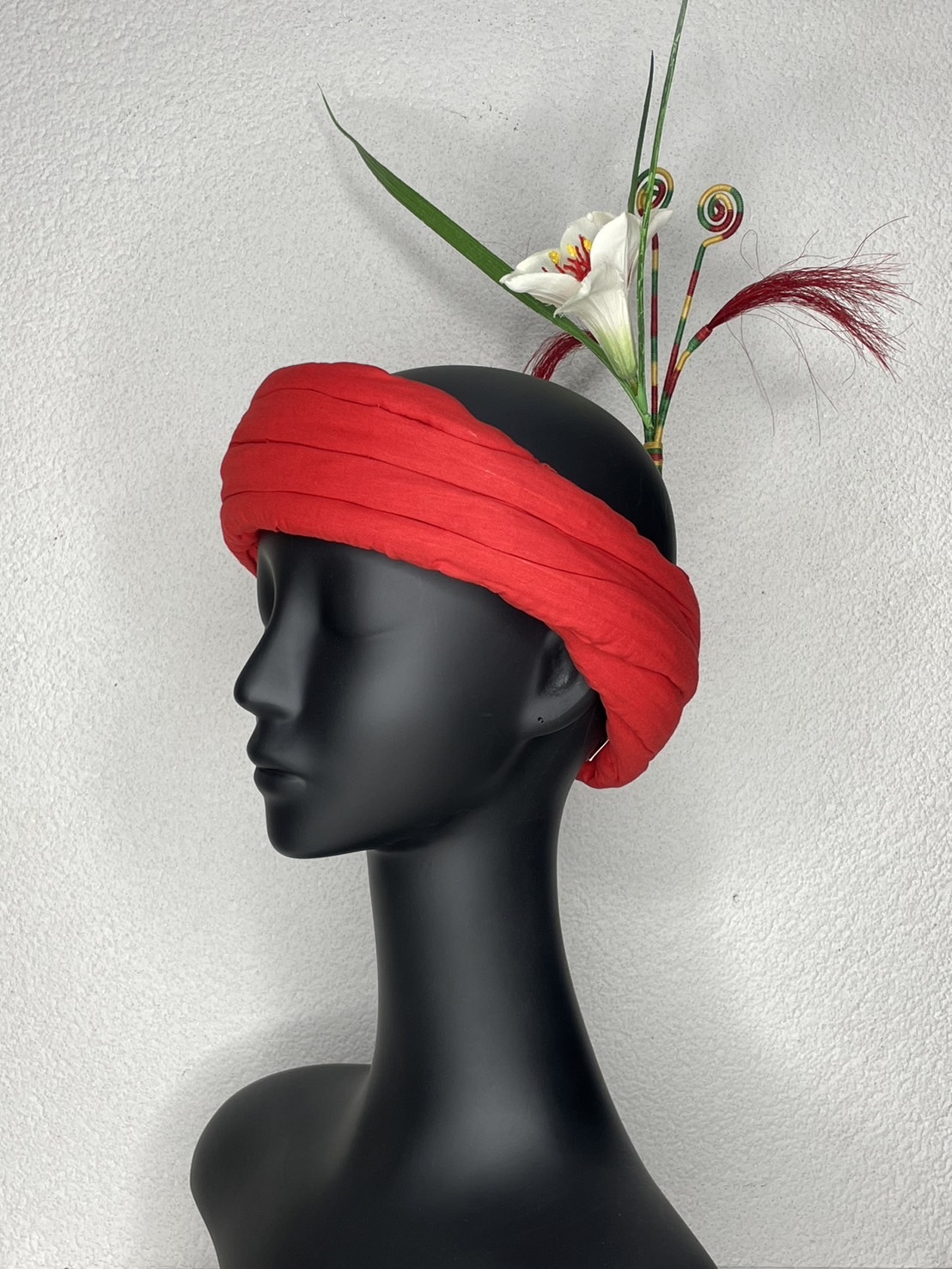 W-No.9百合毛線紅毛頭叉28cm