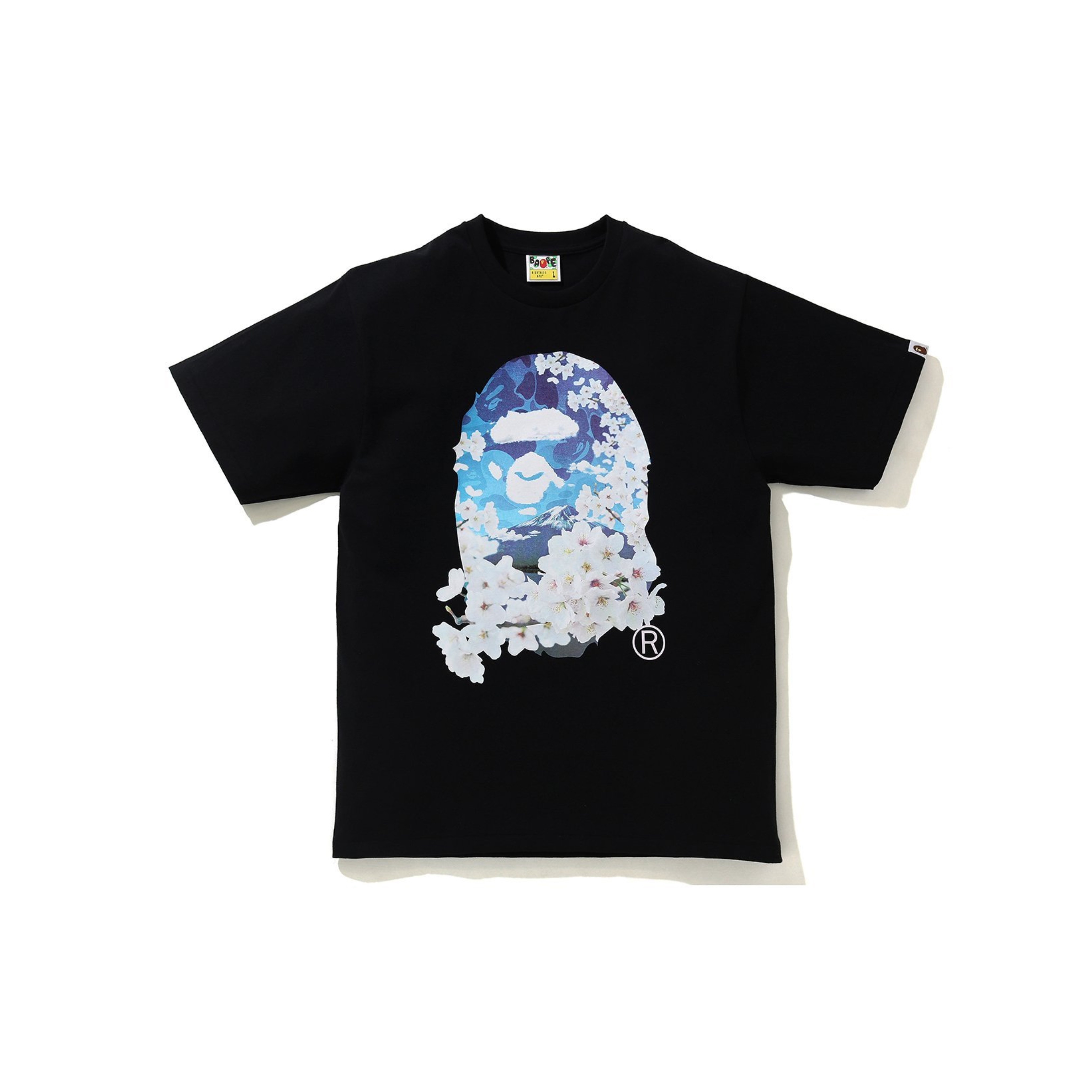 BAPE SAKURA PHOTO APE HEAD TEE 富士山 櫻花 大頭 限定 日本 猿人 背後LOGO 現貨 1K22110038