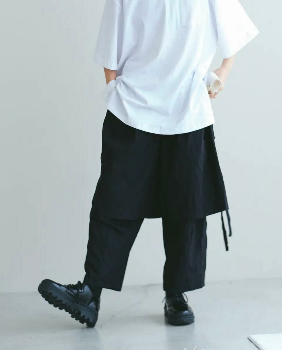 淨色雙層鬆身褲 DDM-041P