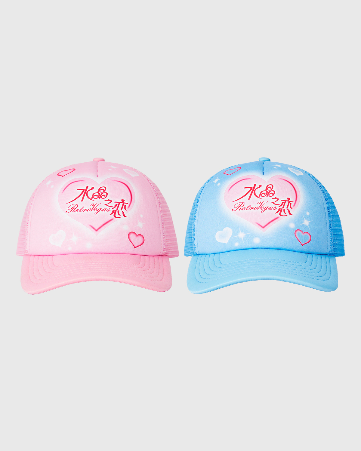 RTVG 千禧年 Y2K 水晶之戀 網眼透氣 棒球帽