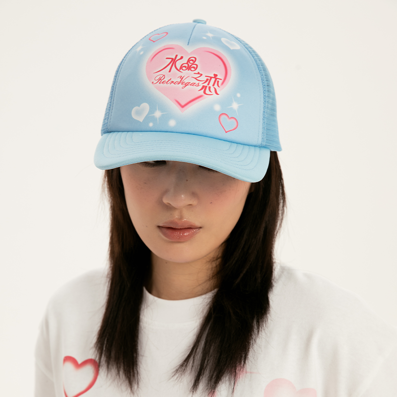 RTVG 千禧年 Y2K 水晶之戀 網眼透氣 棒球帽