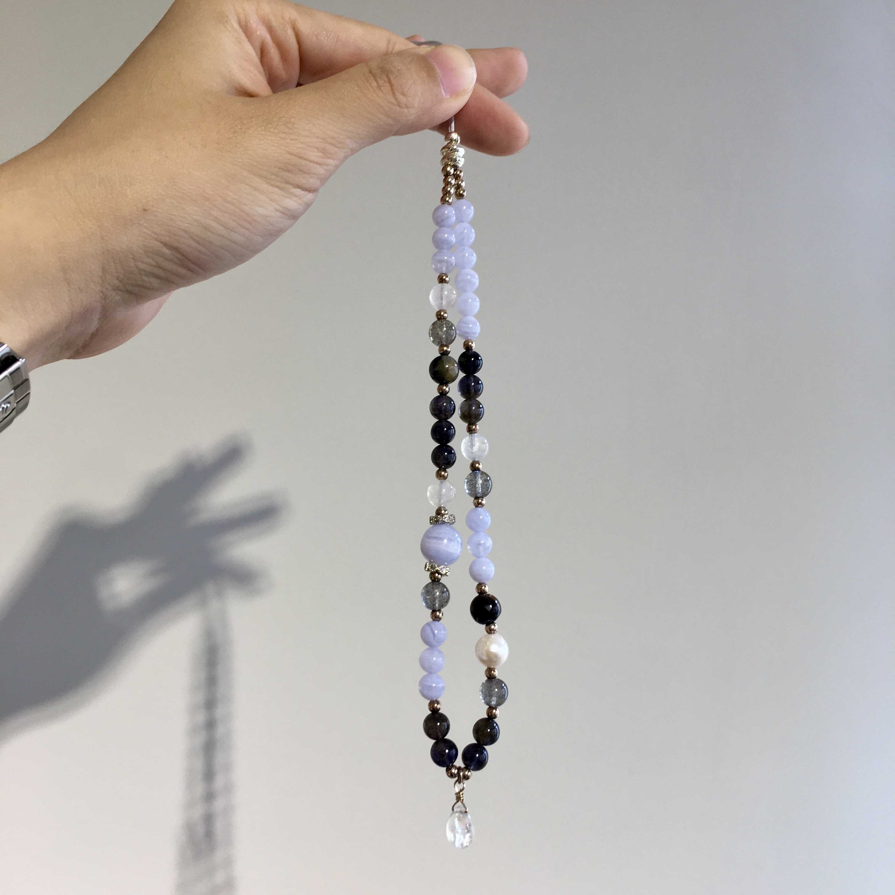 手作系列 - 減壓水晶手機繩