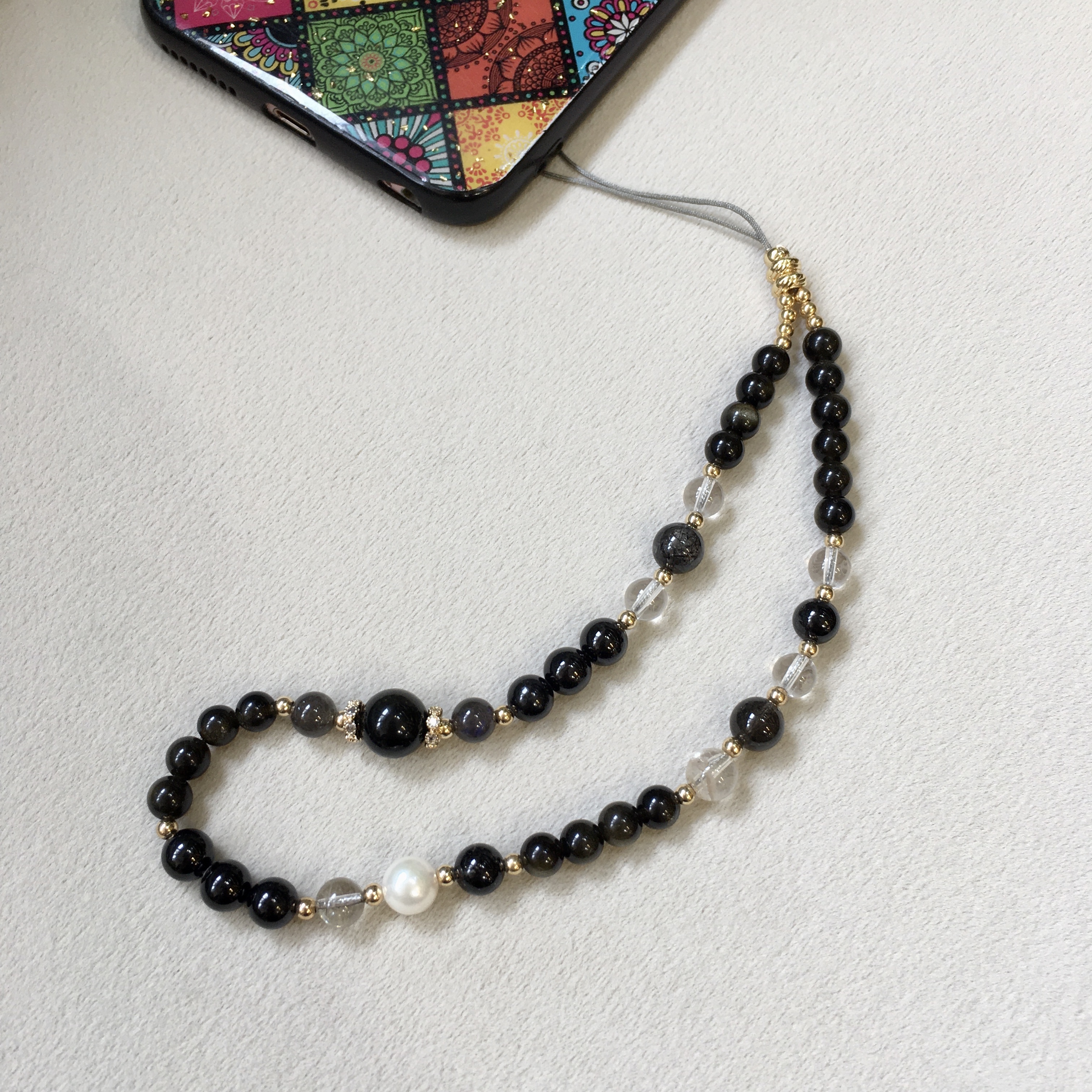 手作系列 - 辟邪水晶手機繩