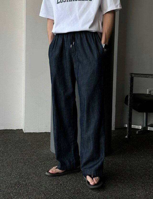 暗紋鬆身褲 MONTH-013P