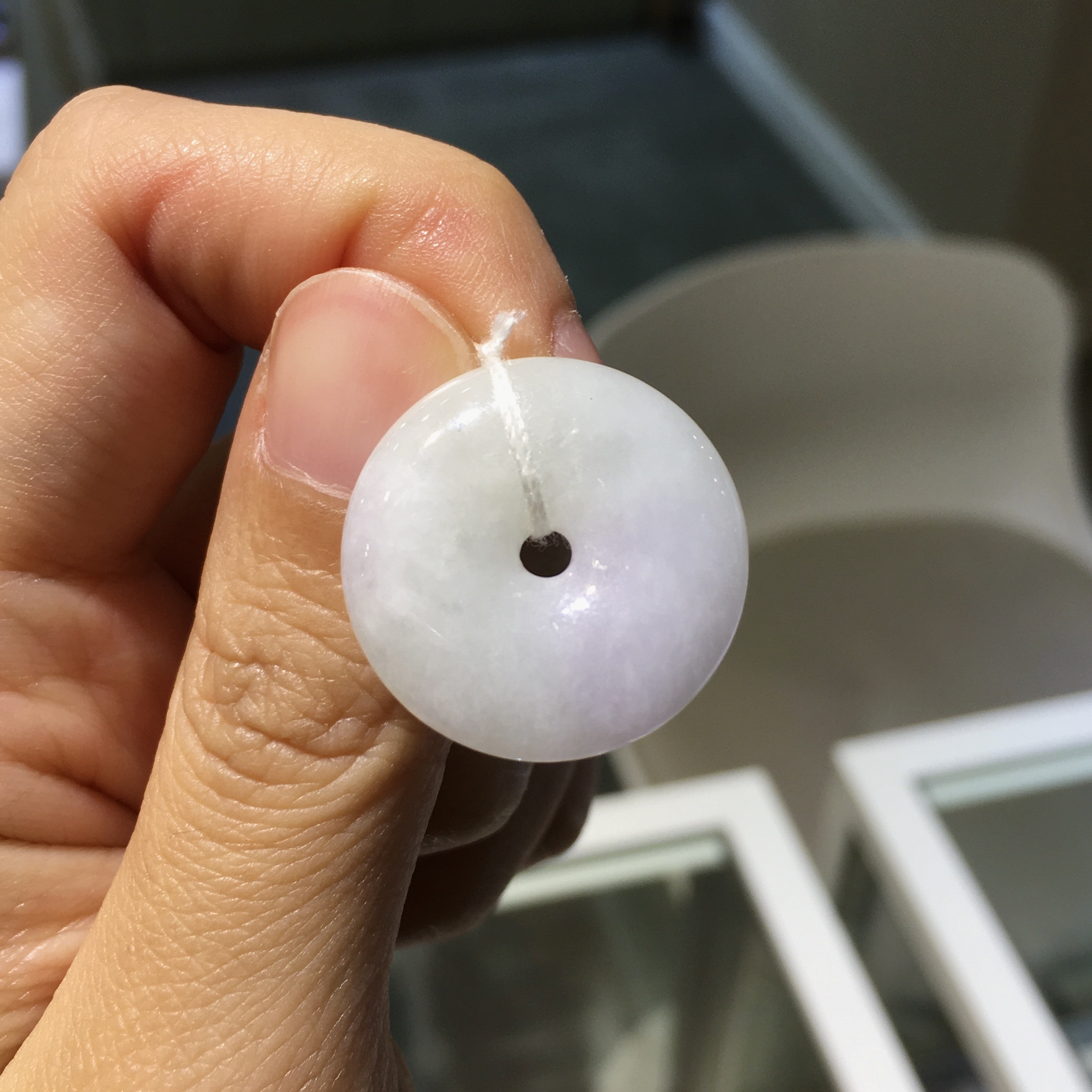 春掛彩翡翠平安扣 - #1