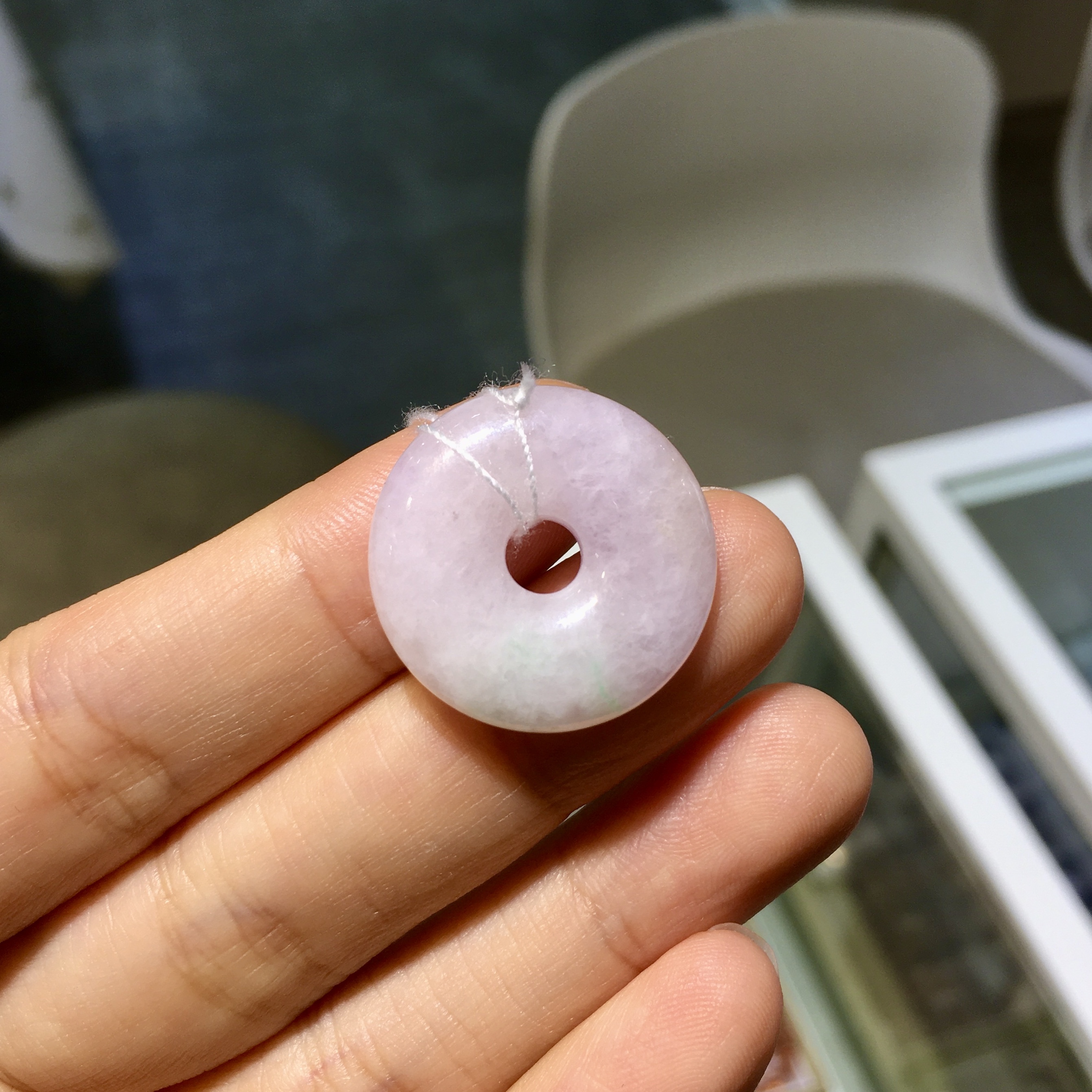 春掛彩翡翠平安扣 - #3