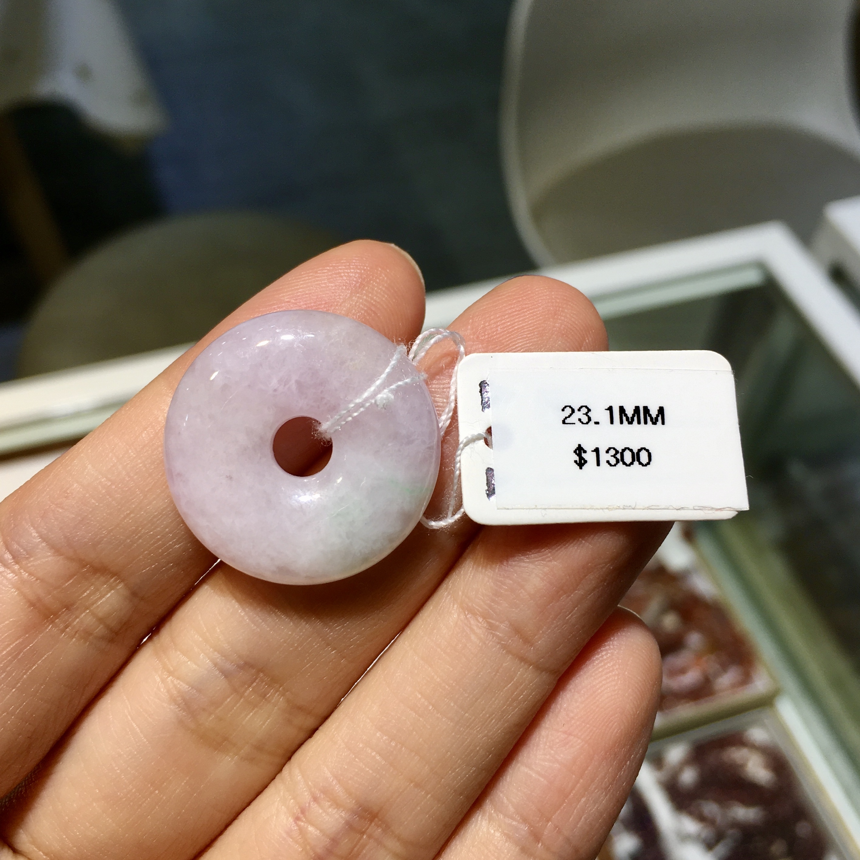 春掛彩翡翠平安扣 - #3