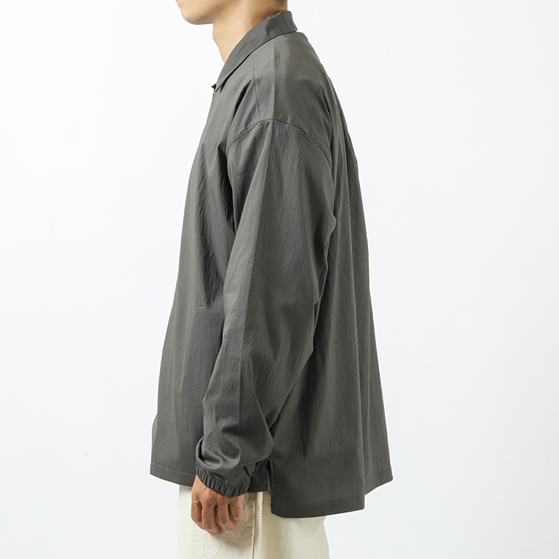Jackman Crepe Coach Shirt Iron Gray