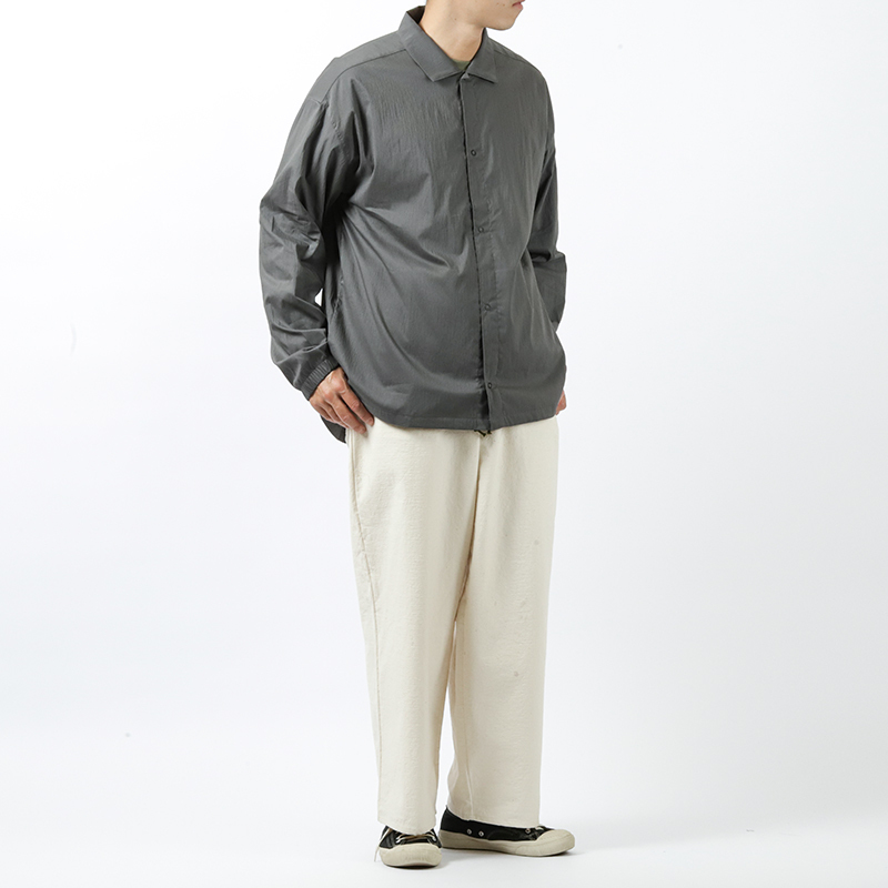 Jackman Crepe Coach Shirt Iron Gray