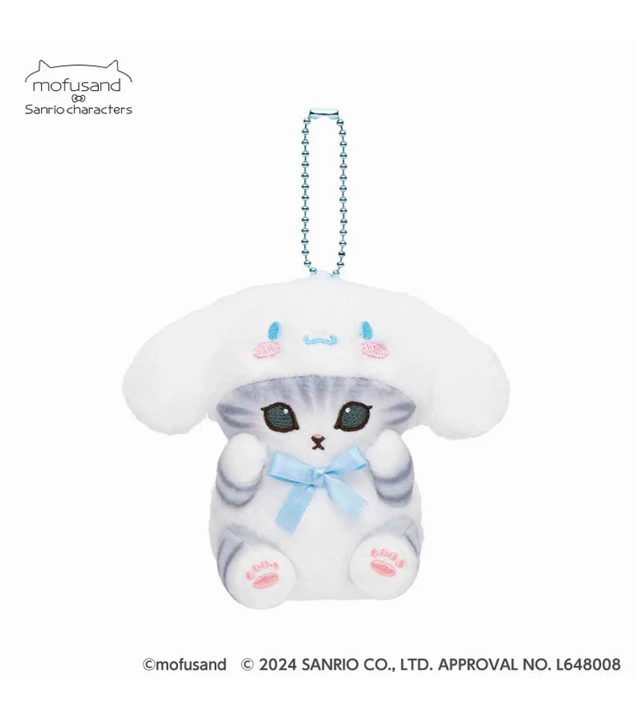 日本限定 mofusand x Sanrio 角色 10cm 迷你 吉祥物掛飾