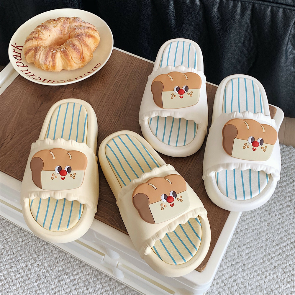 《4641》夏季踩屎感趣味吐司室內拖