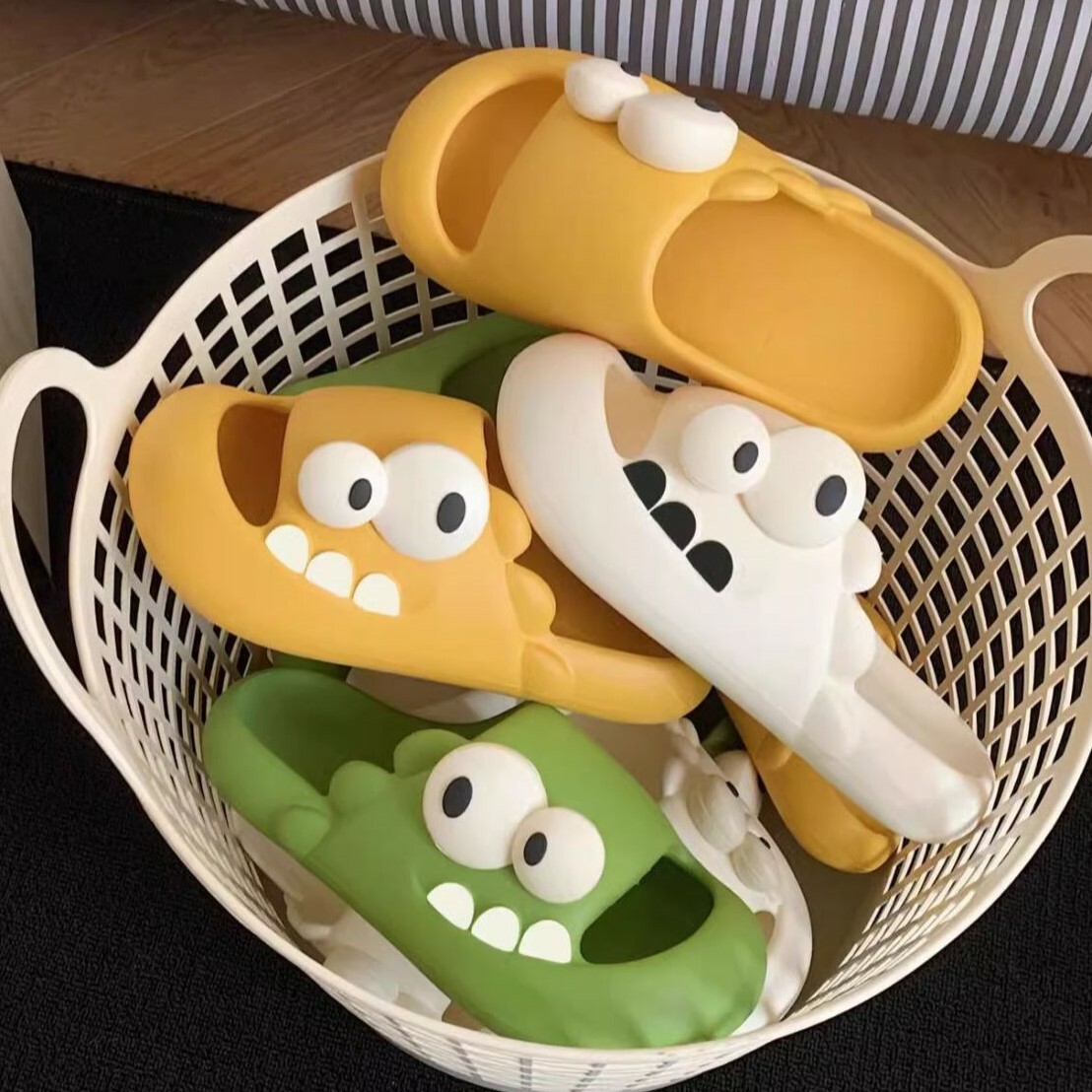 《4642》搞怪大眼恐龍室內拖