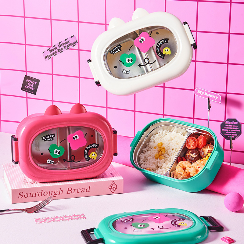 《4643》多巴胺色系不鏽鋼飯盒