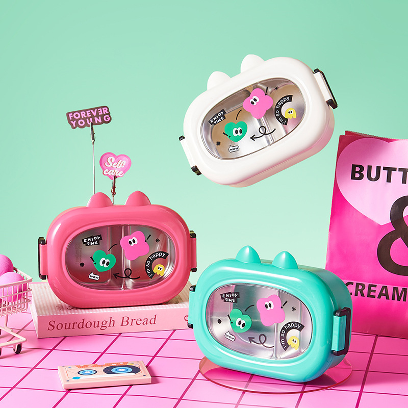 《4643》多巴胺色系不鏽鋼飯盒