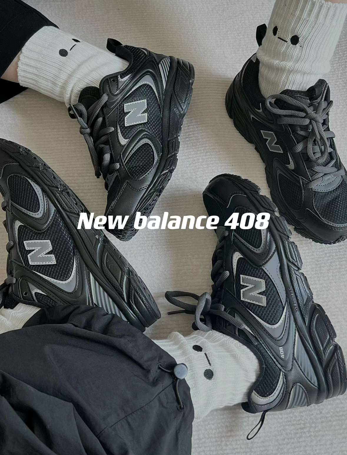 New Balance NB 408 全黑 黑銀 黑武士 Y2K 運動鞋 ML408K/預購