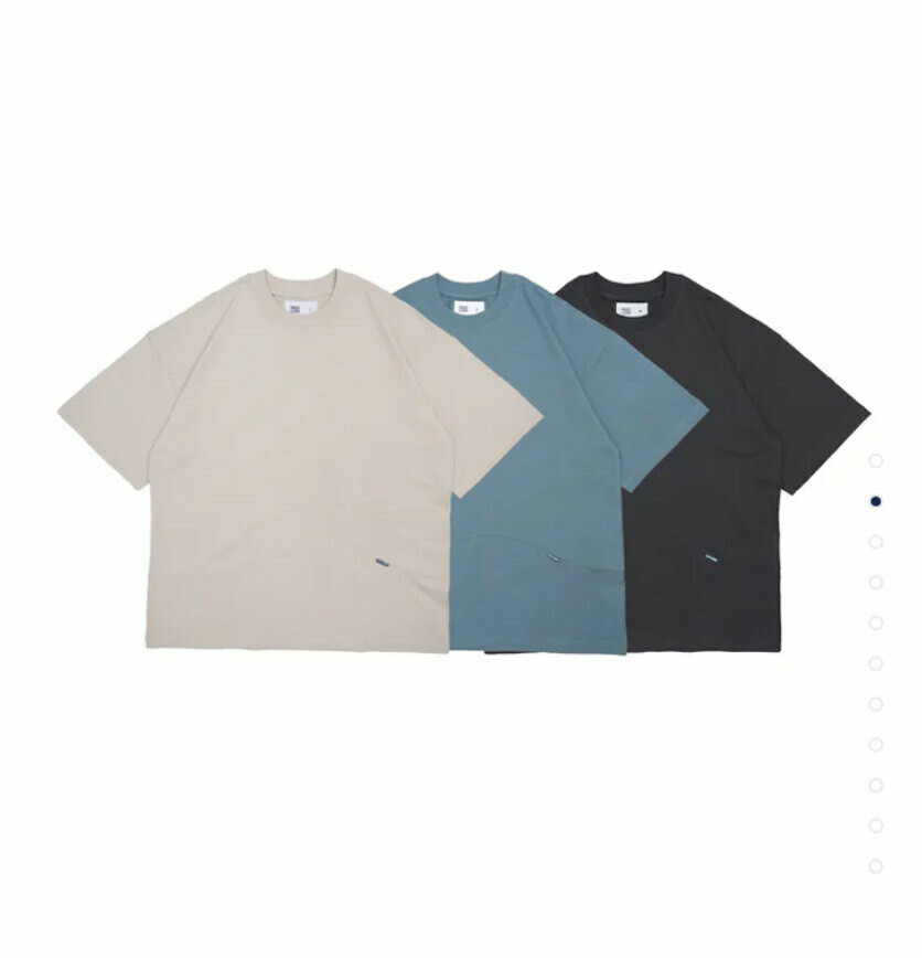 MINDLESS - Wavy cut piece tee 裁片設計短T