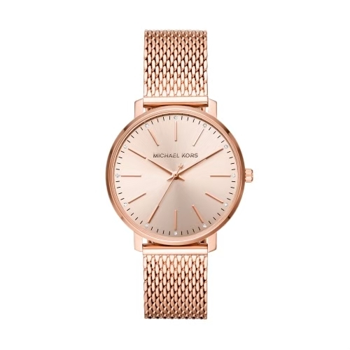 【Michael Kors】MK4340 復古 優雅 玫瑰金框錶盤 晶鑽時標 米蘭錶帶 不鏽鋼 女款 腕錶