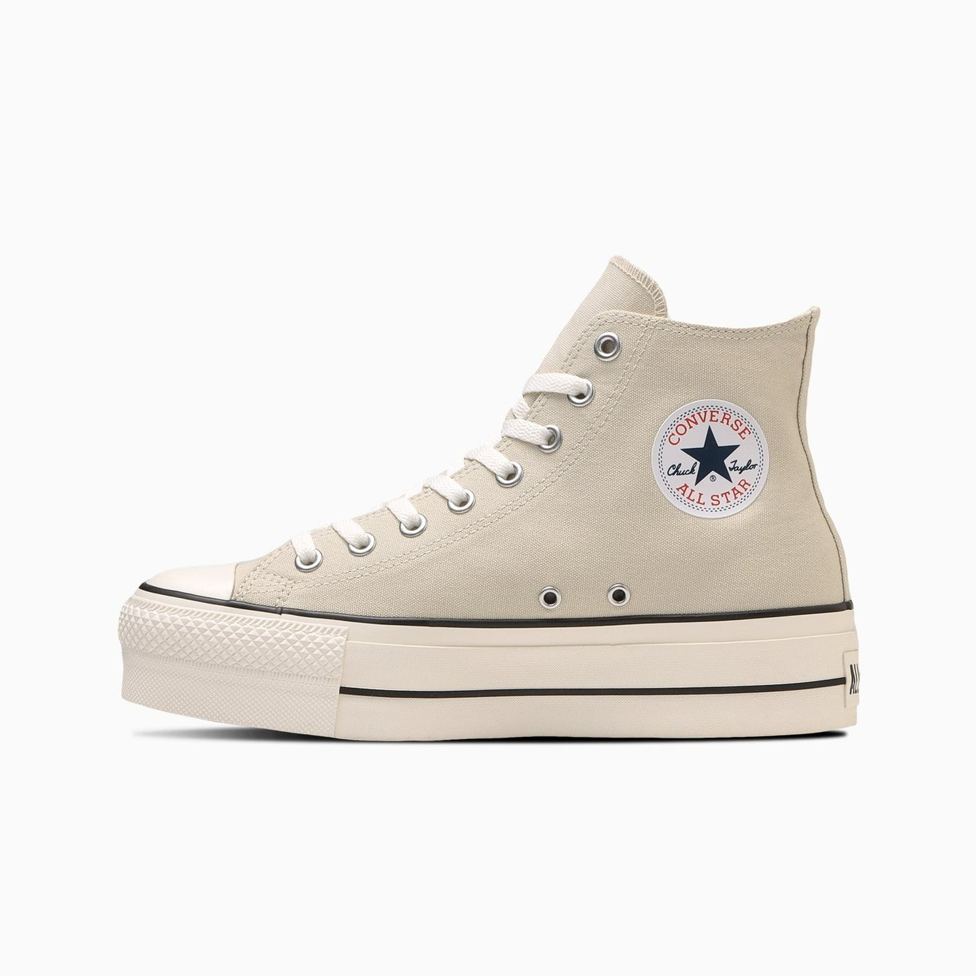 限時特價預購┃日本 CONVERSE ALL STAR Ⓡ LIFTED HI 帆布 牛奶白 厚底 高筒