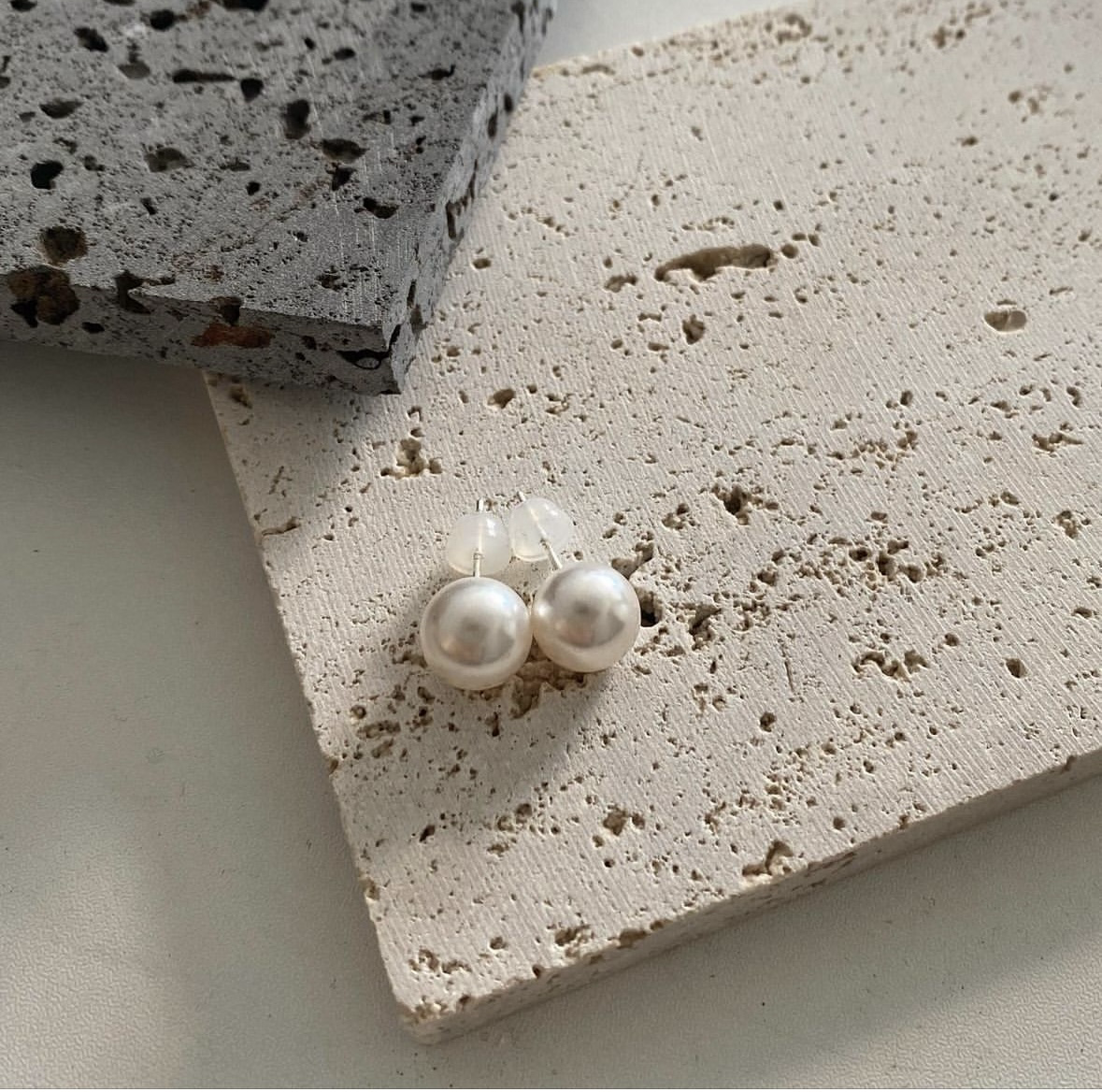純銀珍珠耳環