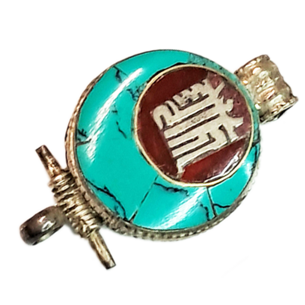 時輪金剛{純銀}綠松石嘎屋【十方】125568