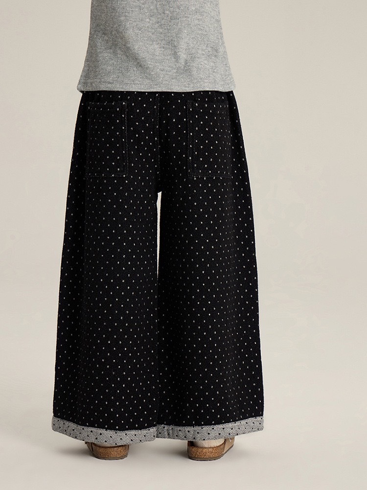 Miumiu感波點寬褲