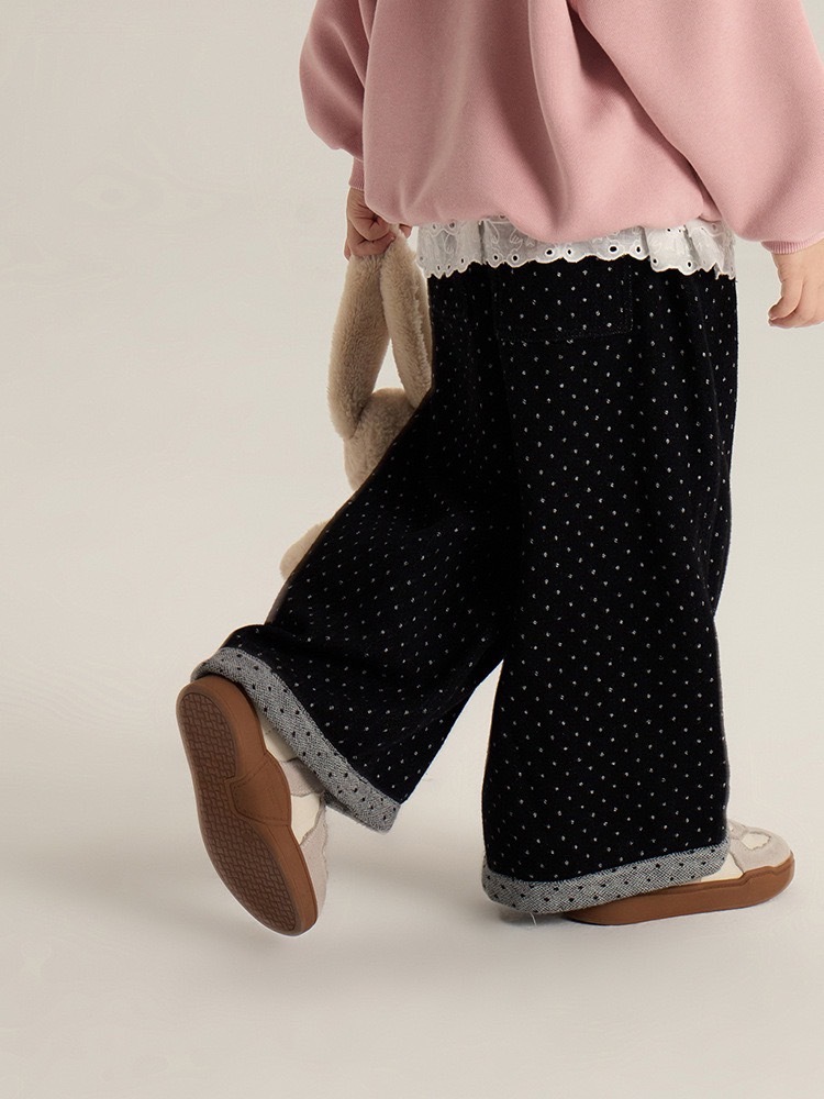 Miumiu感波點寬褲