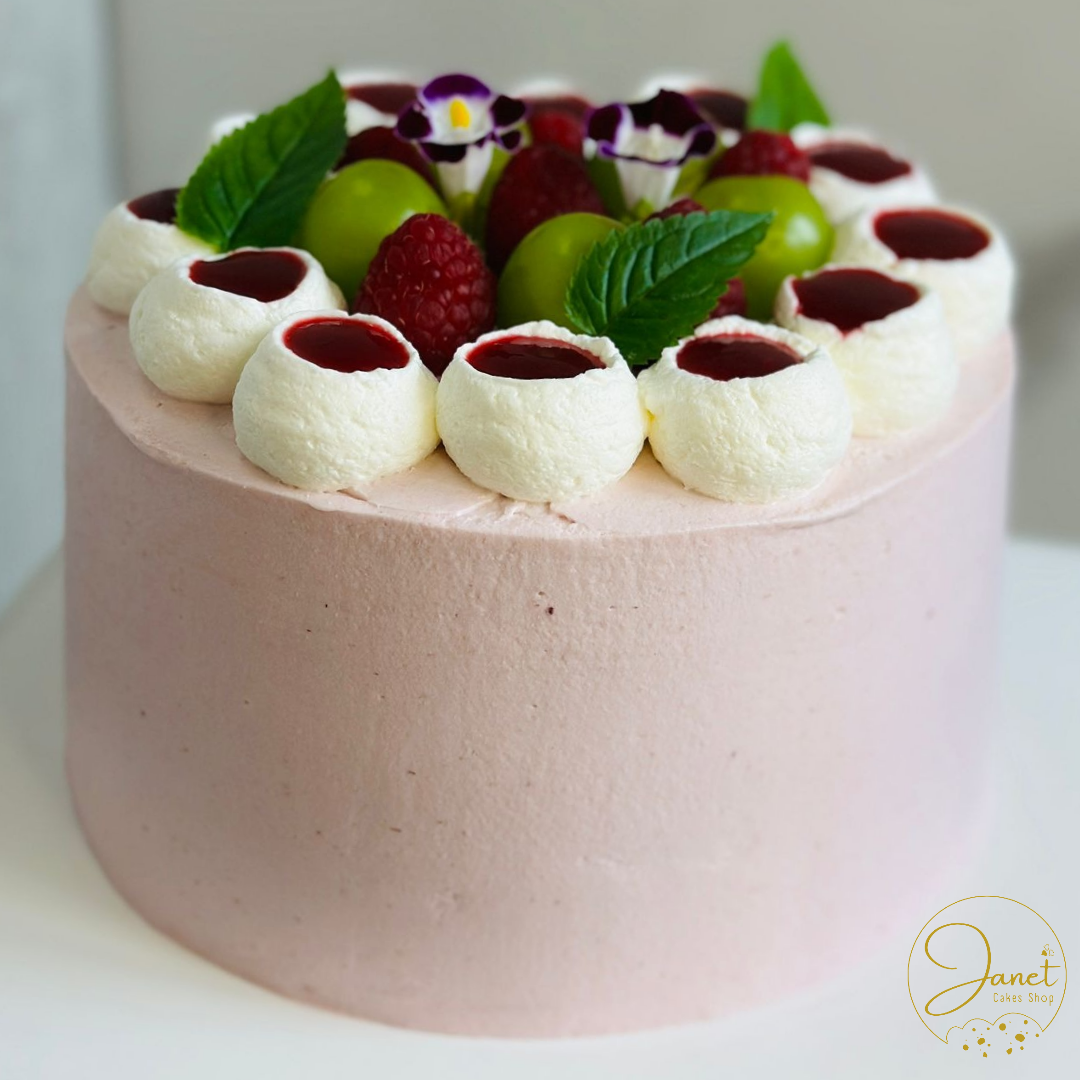 紅桑子朱古力蛋糕