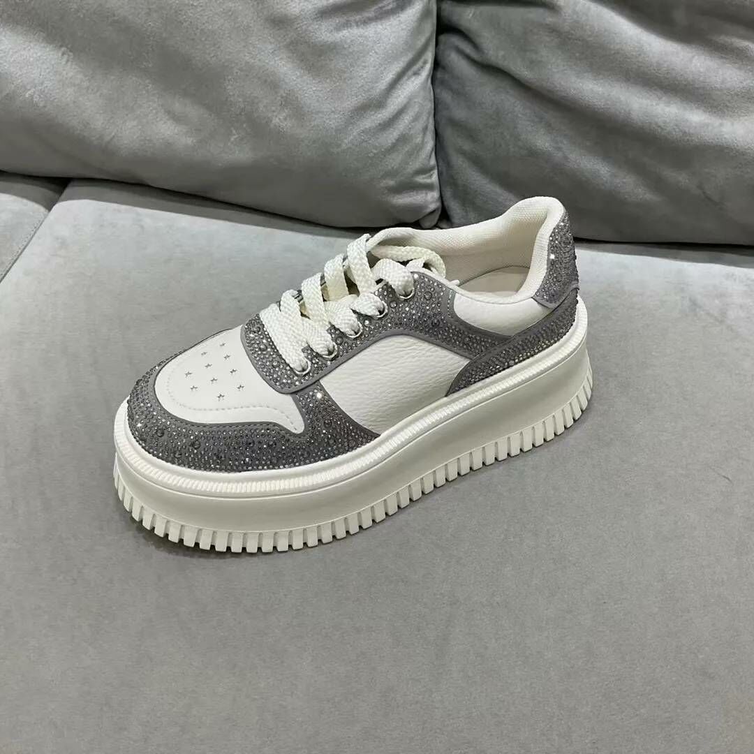 鑽鑽牛皮厚底鞋