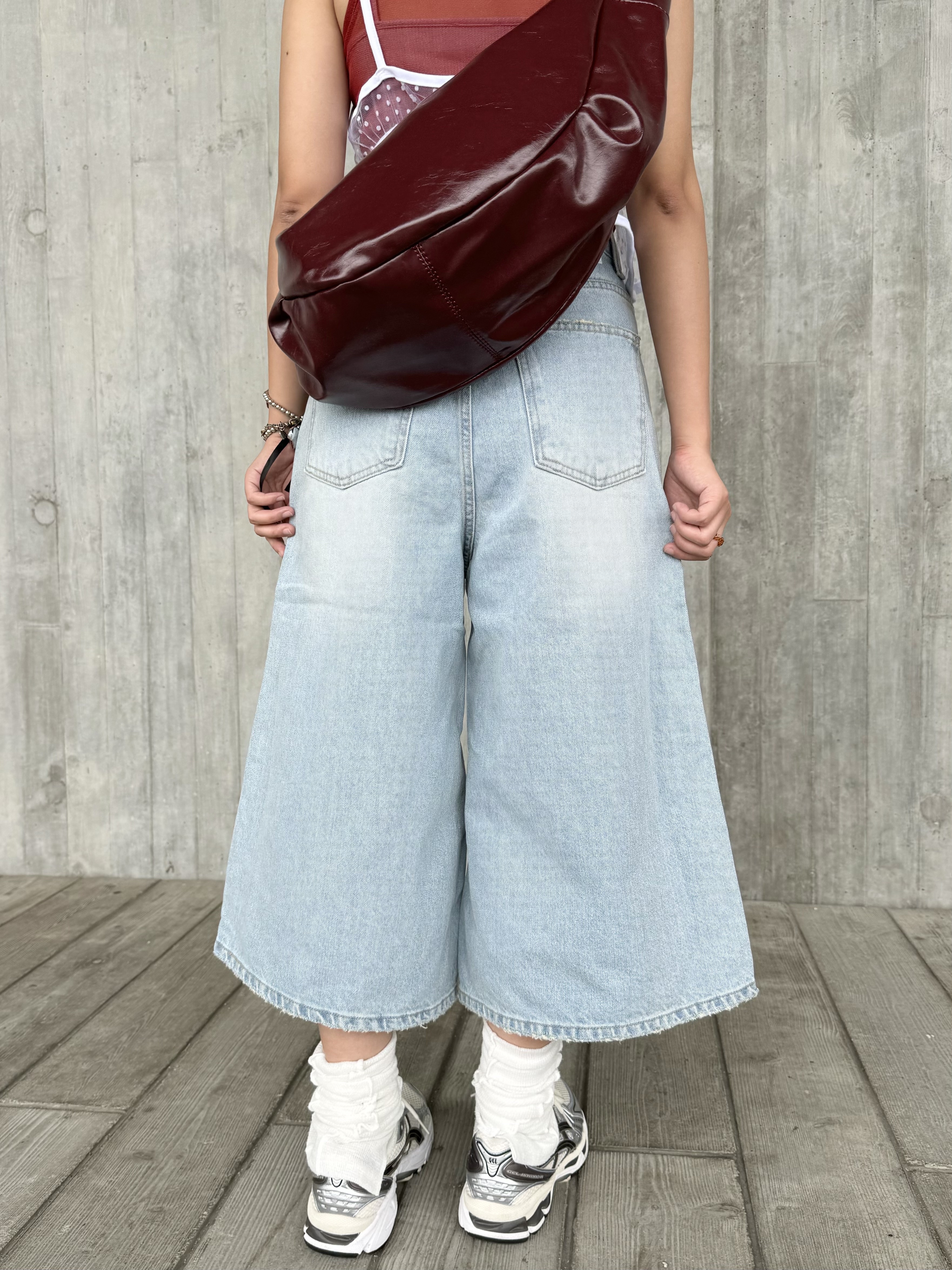 男孩感闊腳7分褲