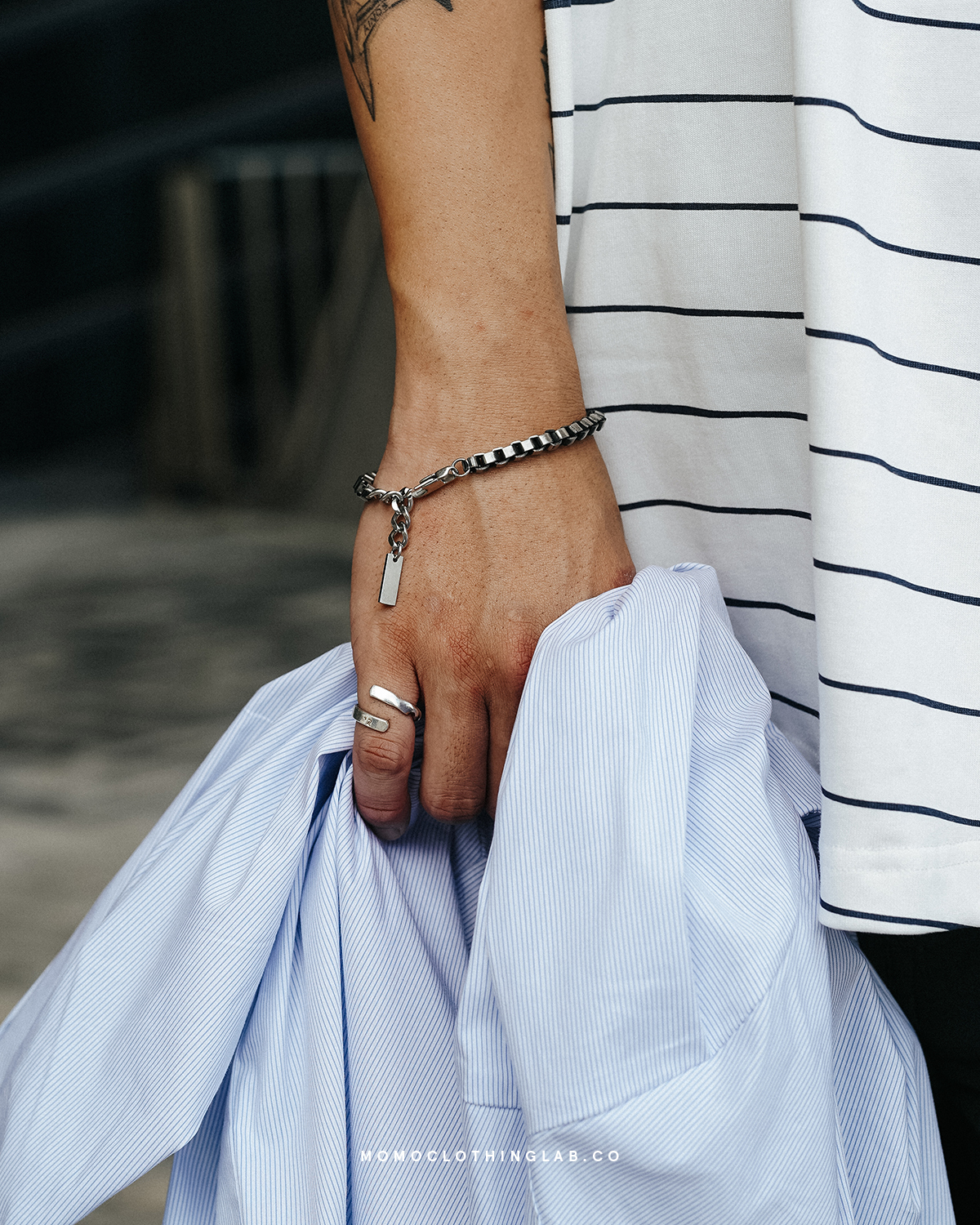 #現貨 (ACCB108) 正韓鋼手鍊 復古方盒手鍊