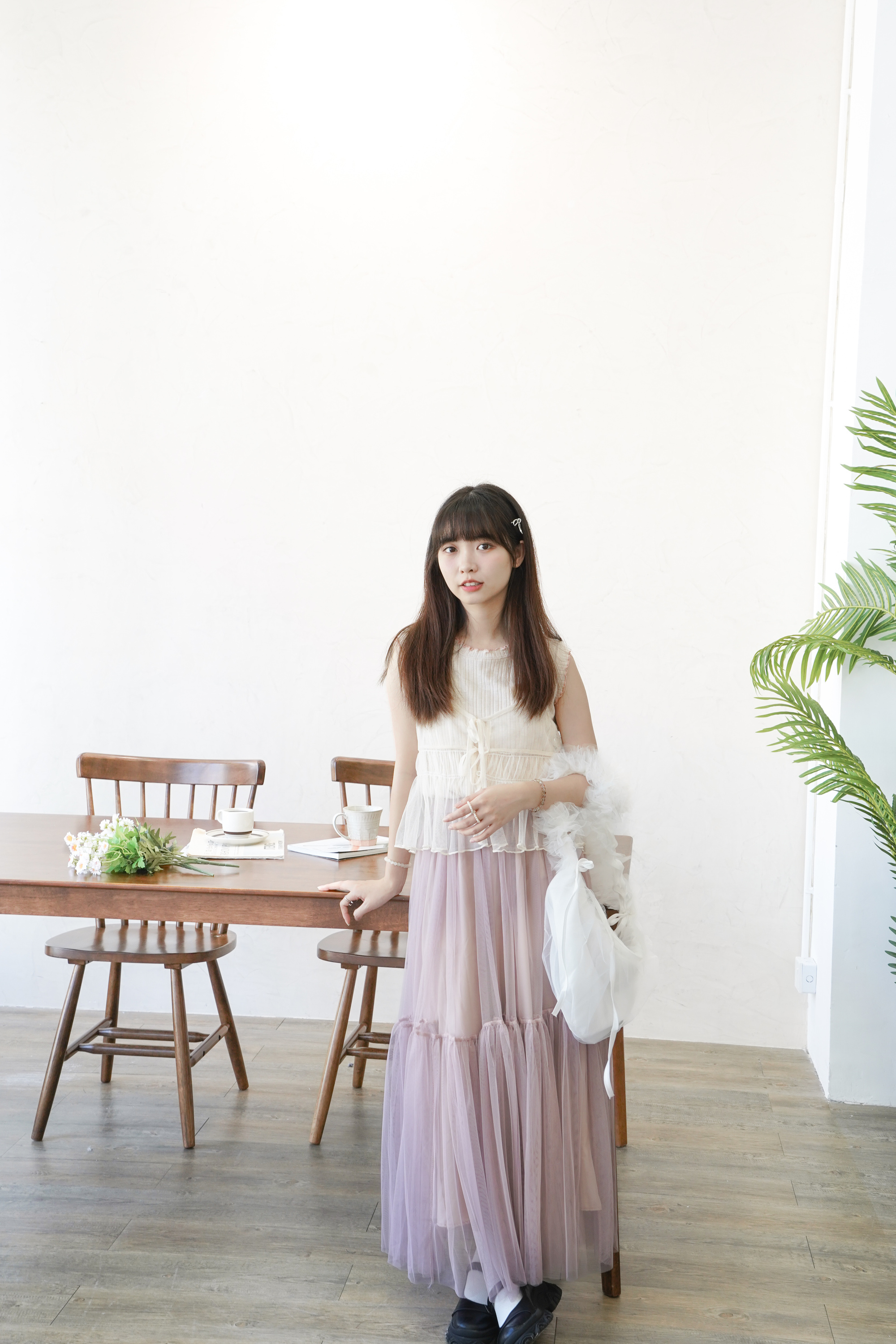 搶！Ruffle肩帶紗紗袋 · 3色入