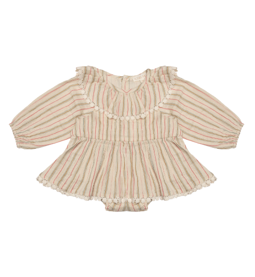 LOUISE MISHA│India Rompers波西米條紋包屁衣．Multicolor Stripes